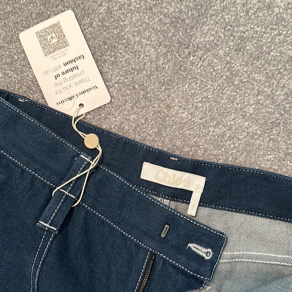 Chloe Contrast Stitch Jeans View 2